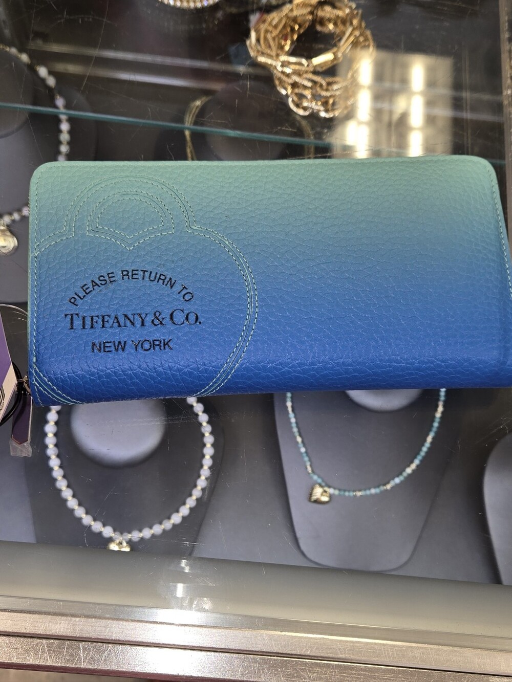 Tiffany and Co zip around wallet